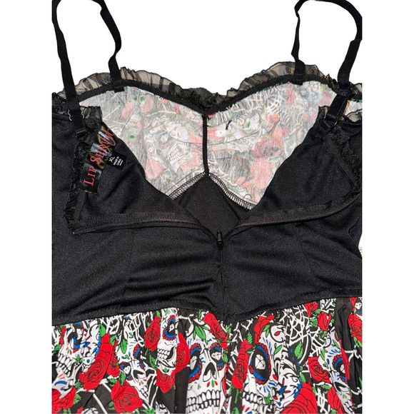 New Lip Service Hot Topic Dia De Los Muertos Dress - Picture 5 of 12